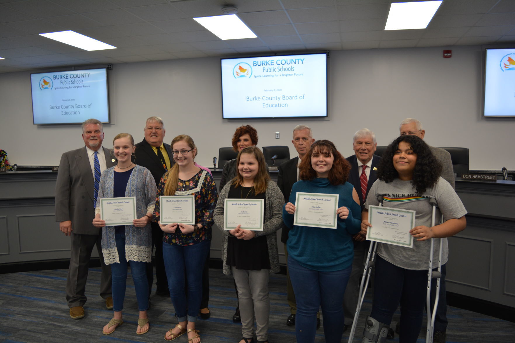 School Board middle scohol speech contest.JPG